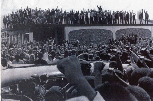 Peoples salute to George Jackson