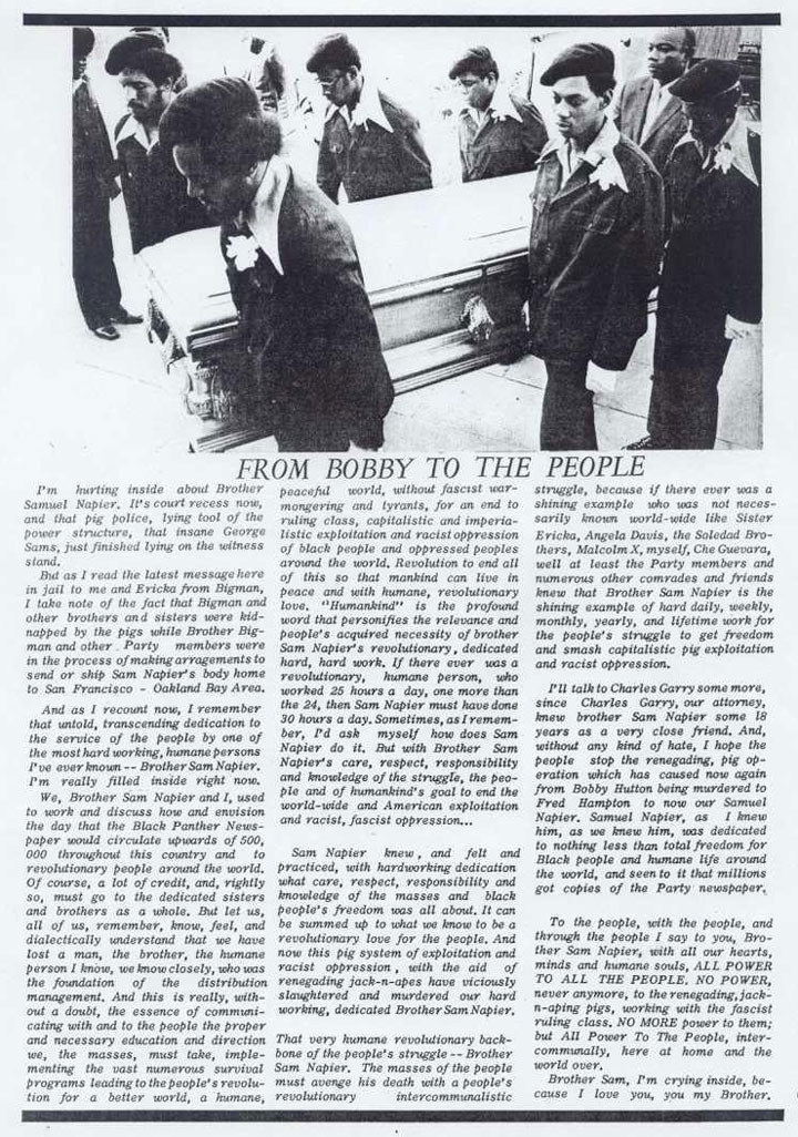 From Bobby to the People -- Samuel Napier