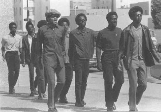 Panthers Marching Downtowm