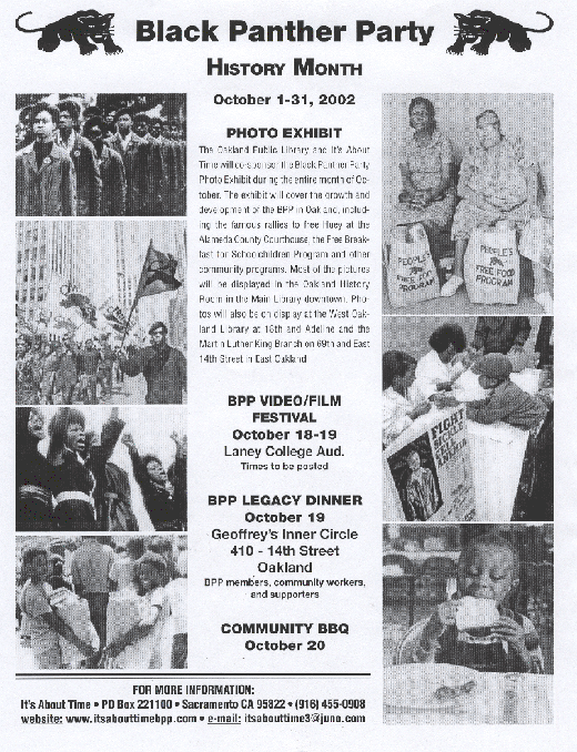 Black Panther Party History Month 2002 Photo Exhibit