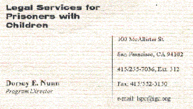 Legal Services for Prisoners with Children