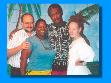 1. Eddie Conway, Celo, Ron, Amjeriia - 2. Bob Rush, Rennie, Billy X (30th yr reunion 1996)